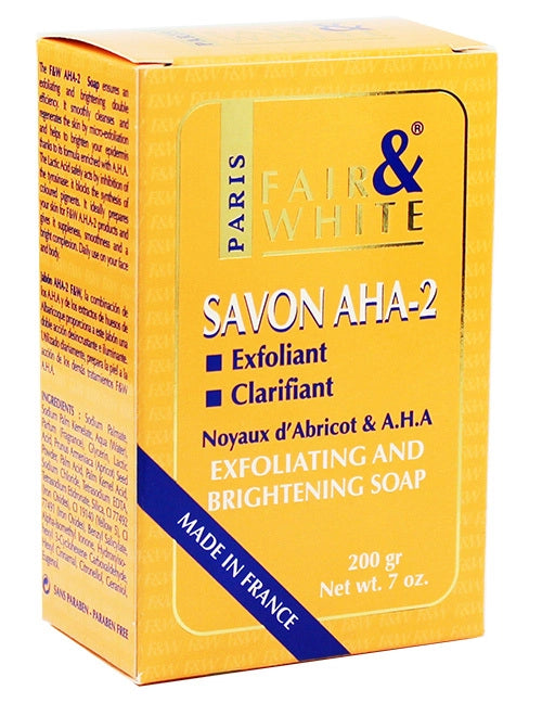 Fair &amp; White Savon AHA-2 Exfoliating and Brightening Soap 7 oz / 200 gr FAIR &amp; WHITE ORIGINAL