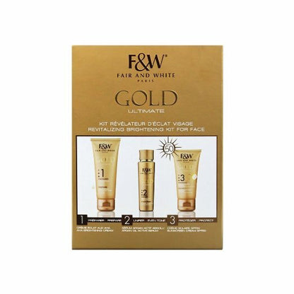 Fair &amp; White Gold Brightening Kit (Cream, Serum, Sunscreen) Fair &amp; White Gold