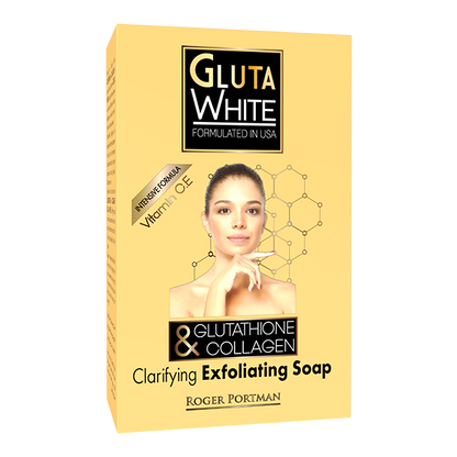 Gluta White Glutathione &amp; Collagen exfoliating soap 180g Gluta white