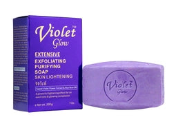 Violet Glow Extensive Exfoliating Purifying Skin Lightening Soap 7oz / 200g Violet Glow
