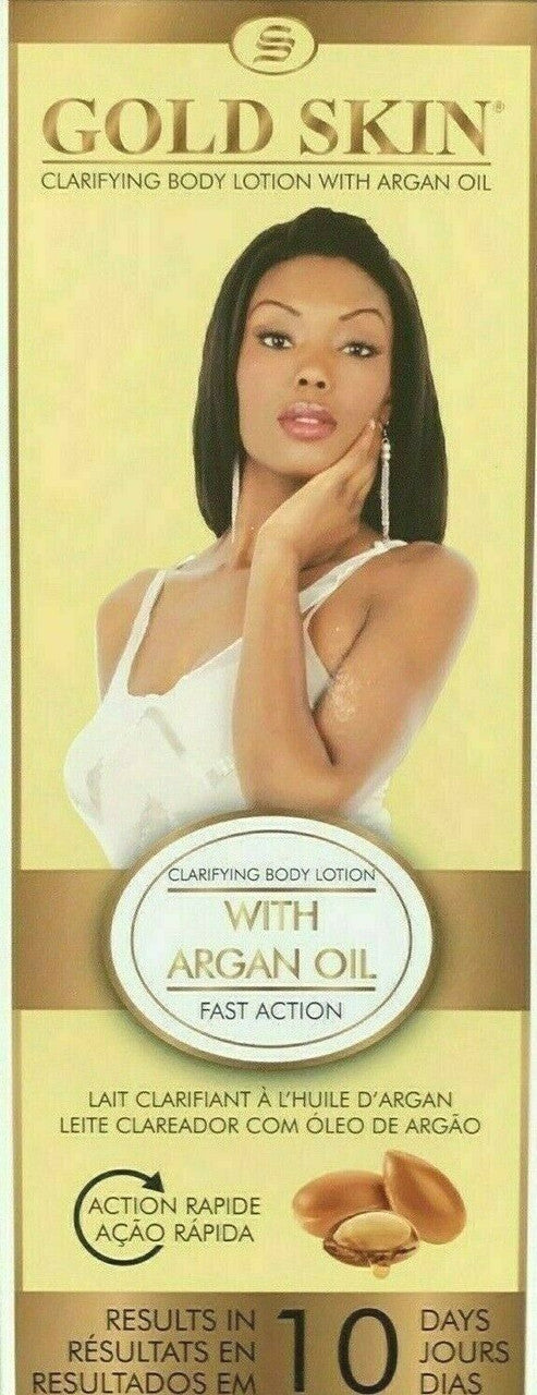 Gold Skin Fast action Clarifying Body Lotion with Argan Oil 15.21oz/450ml Gold skin