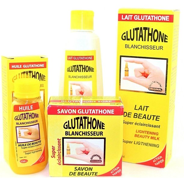Glutathone Blanchisseur Lightening Beauty Milk 300Ml ,Glutathone Soap and Glutathone Oil Glutathone