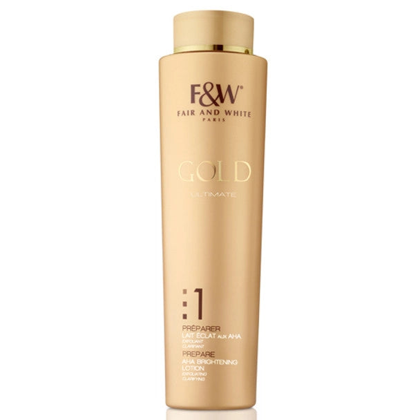 Fair & White GOLD Brightening Lotion (AHA)11.8 oz / 350ml Fair & White Gold