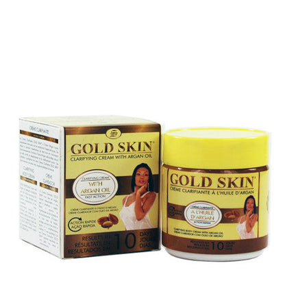 Gold Skin Clarifying Body Cream with Argan Oil 140ml Lot of 3 Gold skin