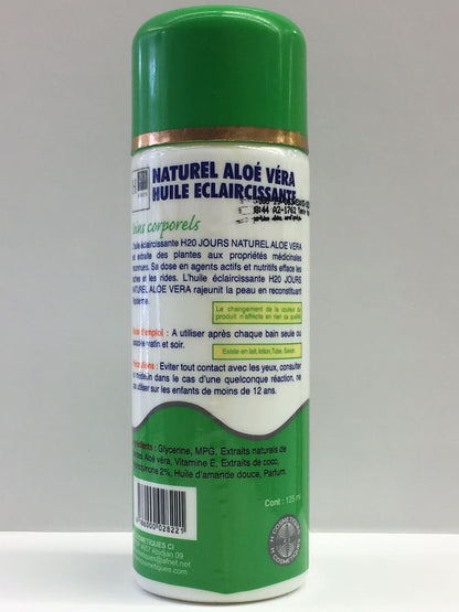 H20 Jours Natural Aloe Vera Lightening Oil 150 ml H20