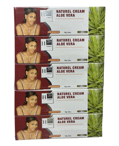 Pack Of 10 H20 Jours Naturel Cream Aloe Vera 50g H20