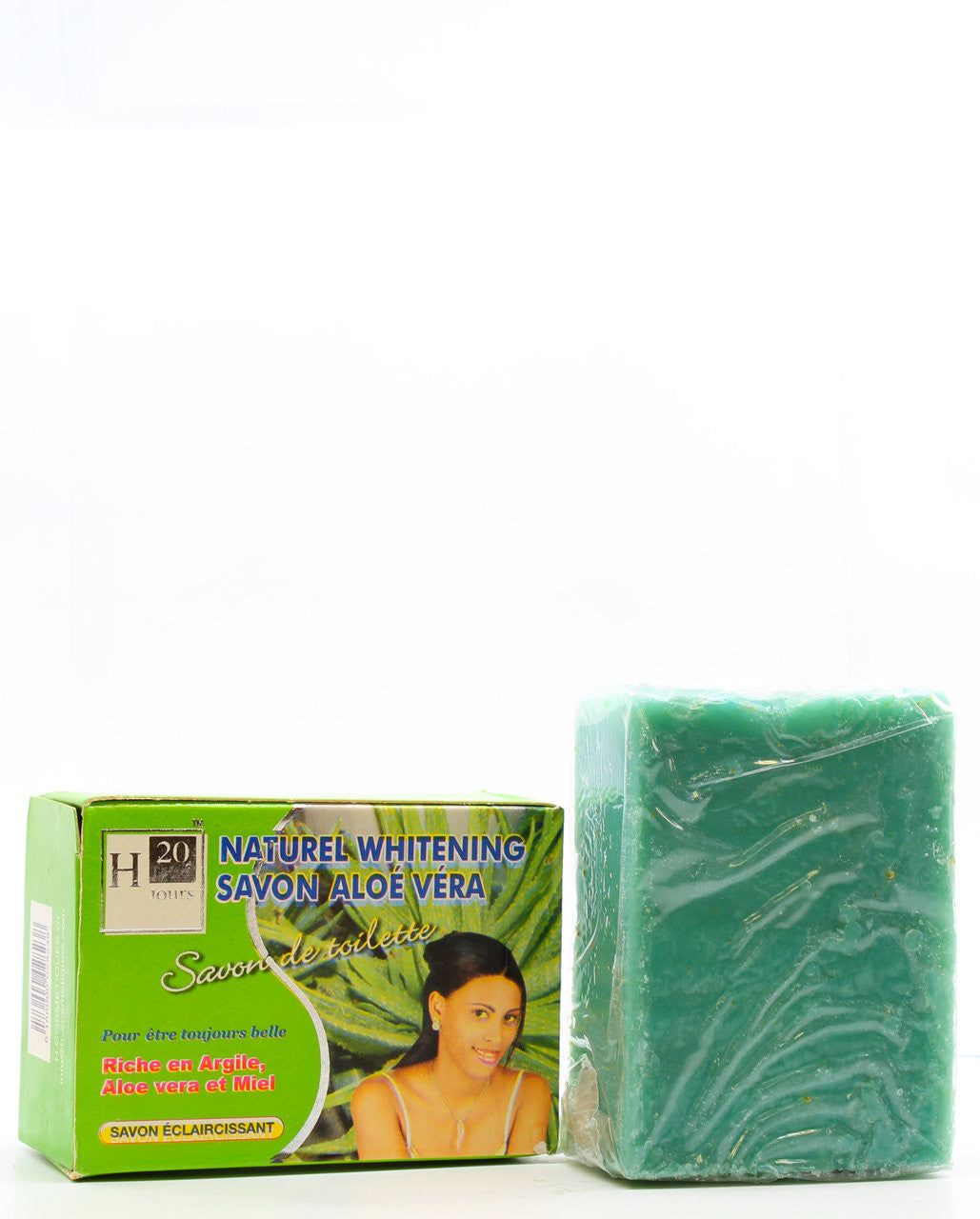 H20 Natural Aloe vera Whitening Soap 7oz/ 200gr H20