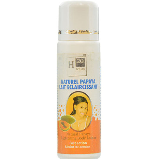 H20 Natural Papaya Lightening Body Milk Lotion 16.9 oz / 500 ml H20