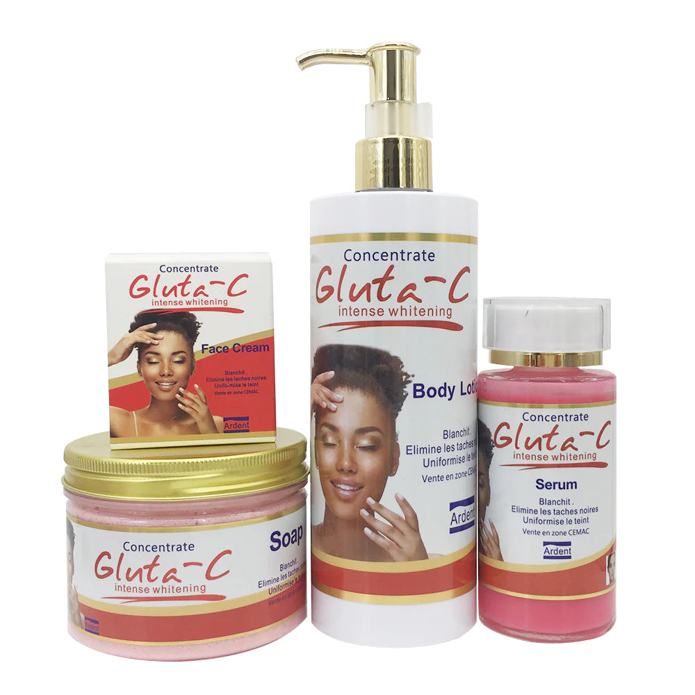Gluta C Concentrate Intense Whitening Range Remove Hyperpigmentation Glowing Skin for Half Cast Skin Gluta-C