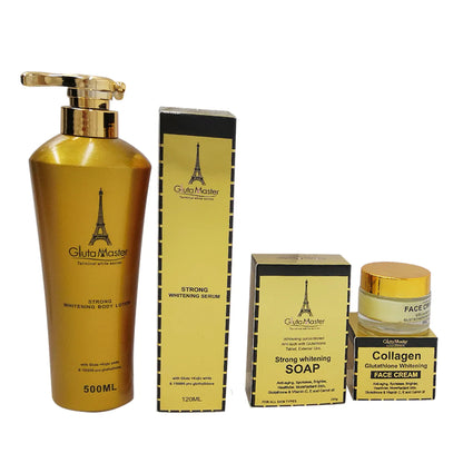 Gluta Master Terminal White Secret Black Skin Strong Whitening Set with Gluta +Kojic White &amp;150000 Pro Glutathione GLUTAMASTER