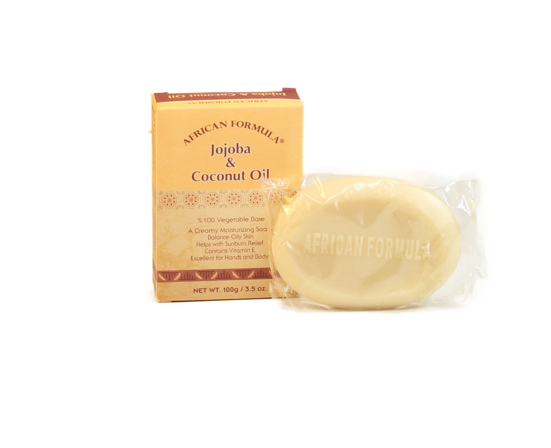 AFRICAN FORMULA JOJOBA &amp; COCONUT OIL MOISTURIZING SOAP 3.5OZ | 100G African Formula