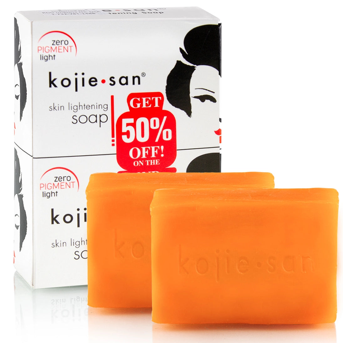 Kojie San Lightening Kojic Acid Soap 2 Bars - 65g-SUPER SAVINGS Kojie San