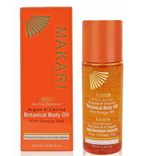 Makari Extreme Argan &amp; Carrot Botanical Body Oil 125ml /4.23oz Makari