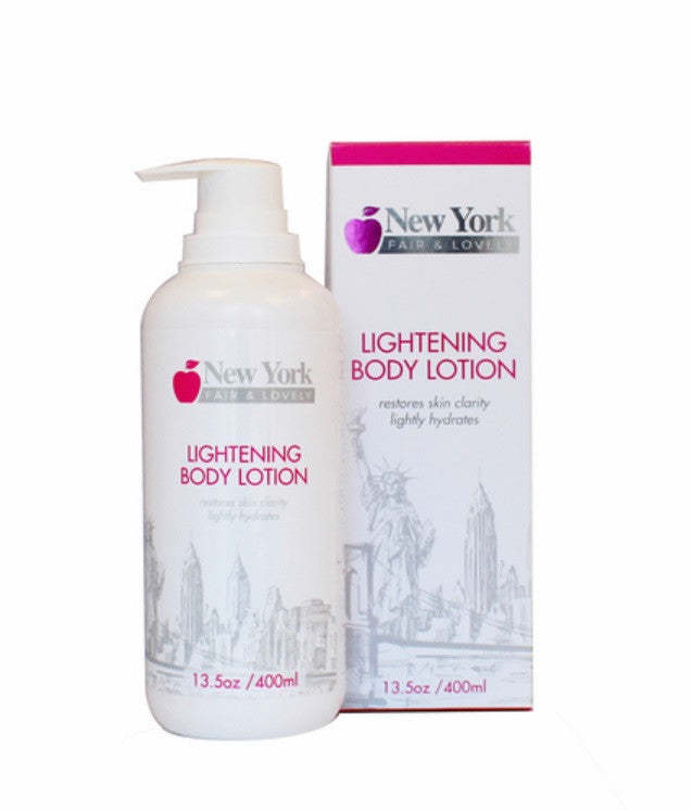 New York Fair &amp; Lovely Lightening Body Lotion 13.5 oz / 400 ml New York fair and lovely