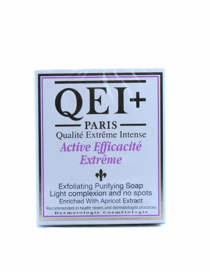 QEI+ Efficacite Extreme Exfoliating Purifying Soap Enriched with Apricot Extracts 7oz/200g Qei +