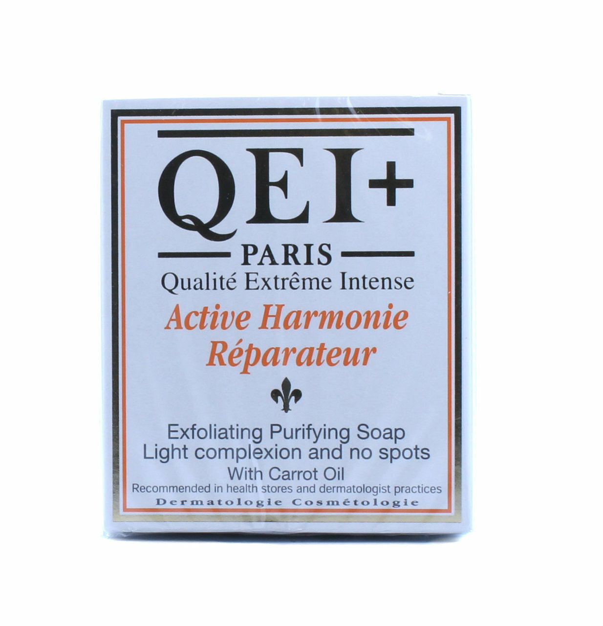 QEI+ Harmonie Exfoliating Purifying Soap Light Complexion &amp; No Spots with Carrot Oil 7oz/200g Qei +