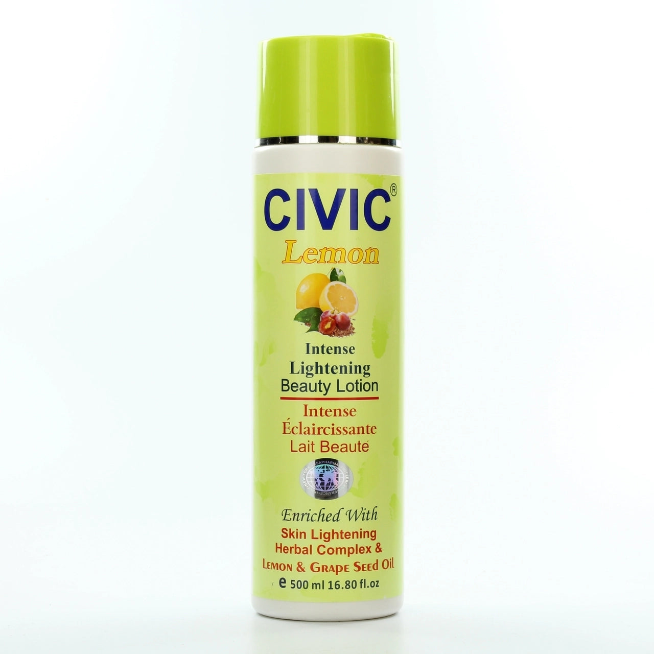 Civic Lemon Intense Lightening Lotion 16.9 oz / 500ml Civic
