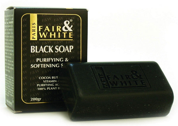 Fair &amp; White Black soap Lightening 7 oz/200 gr FAIR &amp; WHITE ORIGINAL