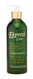 Express Glow Triple Fast Lightening Beauty Milk Lotion 16.8oz (Pack of 2) Express glow