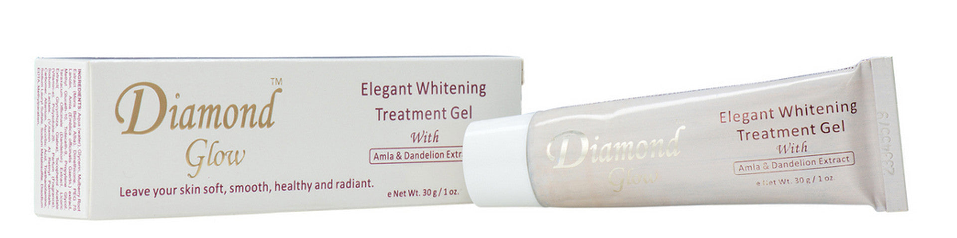 Diamond Glow Elegant Whitening Treatment Gel 1 oz (Pack of 2) Diamond Glow