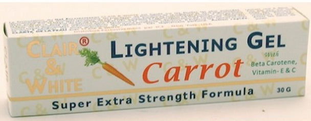 Clair &amp; White Lightening Carrot Tube GEL 1.76oz/50ml Clair and white