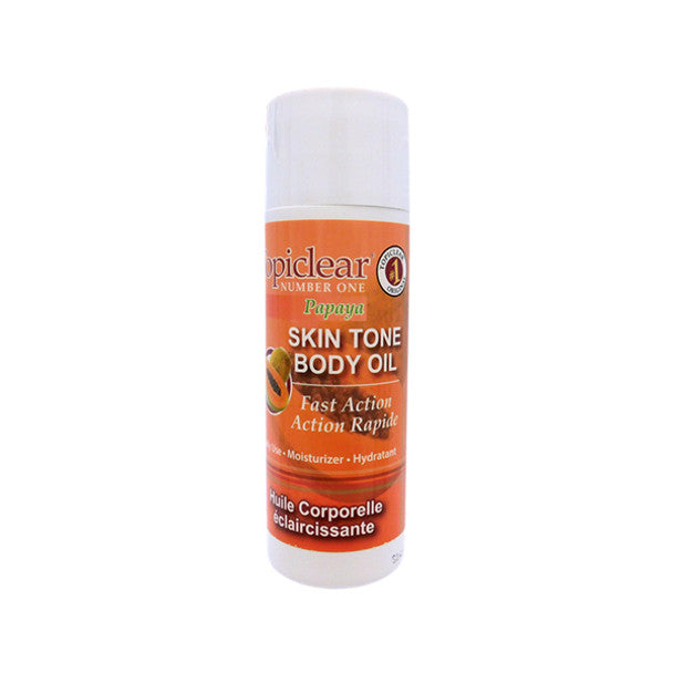 Topiclear Papaya Skin Tone Body Oil 6 oz Topiclear