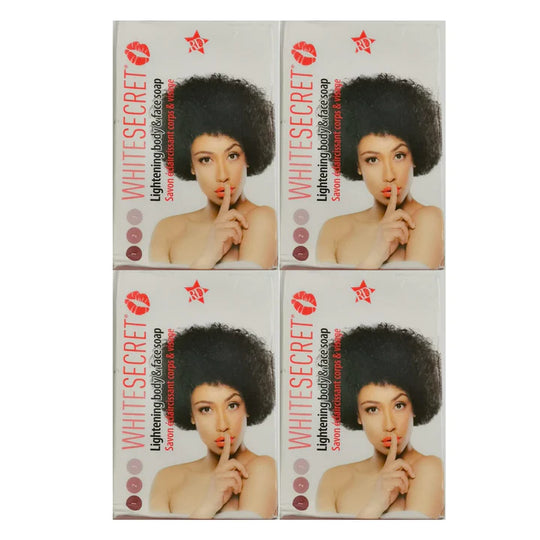 White Secret Lightening Body & Face Soap 190gr Each - (4 Pack) white secret