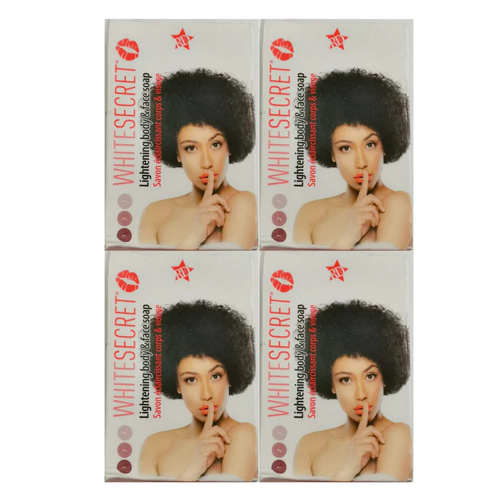 White Secret Lightening Body & Face Soap 190gr Each - (4 Pack) white secret