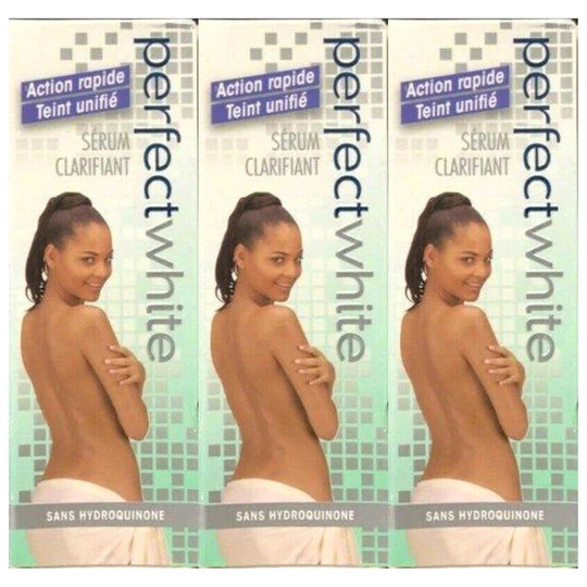 Perfect White Lightening Combo Set (Serum, Creme Oil, Soap and Cream Jar) Perfect White