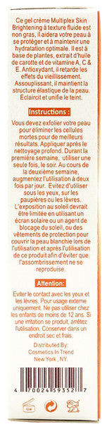 Zeenat Carrot Multiplex Skin Brightening Gel Cream 30g ZEENAT