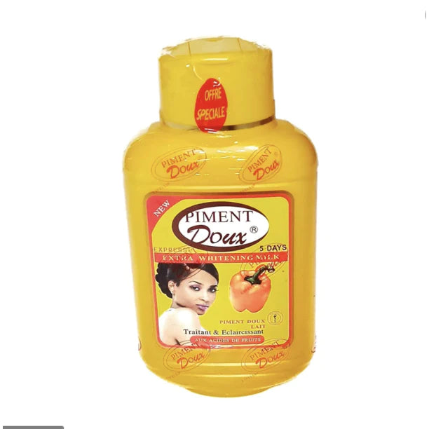PIMENT DOUX CONCENTRATED EXTRA WHITENING MILK + SOAP +SERUM +DARK SPOT REMOVER FACE CREAM 4 PIC SET PIMENT DOUX