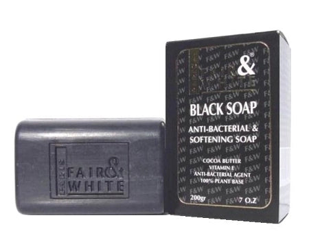 Fair &amp; White Black soap Lightening 7 oz/200 gr FAIR &amp; WHITE ORIGINAL