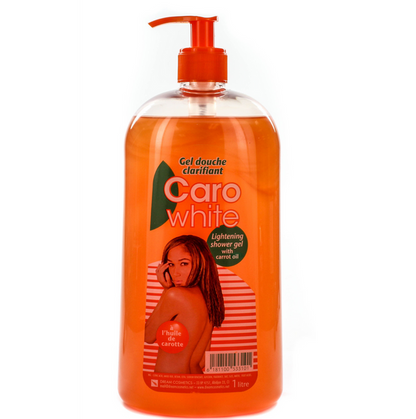 Caro White Lightening Shower Gel with Carrot oil 33.8 oz / 1000 ml Caro white