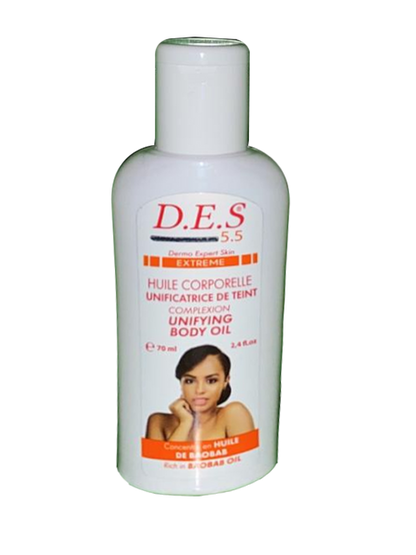 D.E.S 5.5 Complexion Unifying Body Oil Rich in Baobab Oil 70ml D.E.S 5.5.