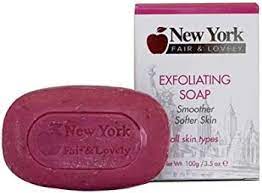 New York Fair &amp; Lovely Exfoliating Soap 100g / 3.5oz New York fair and lovely