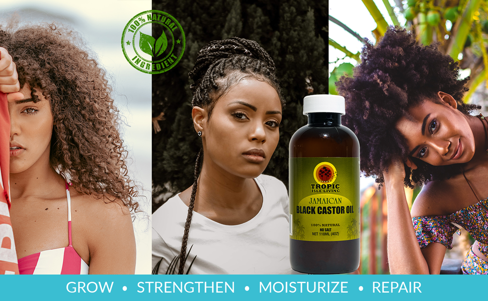 Tropic Isle Living Black Castor Oil 4oz/118ml TROPIC ISLE LIVING