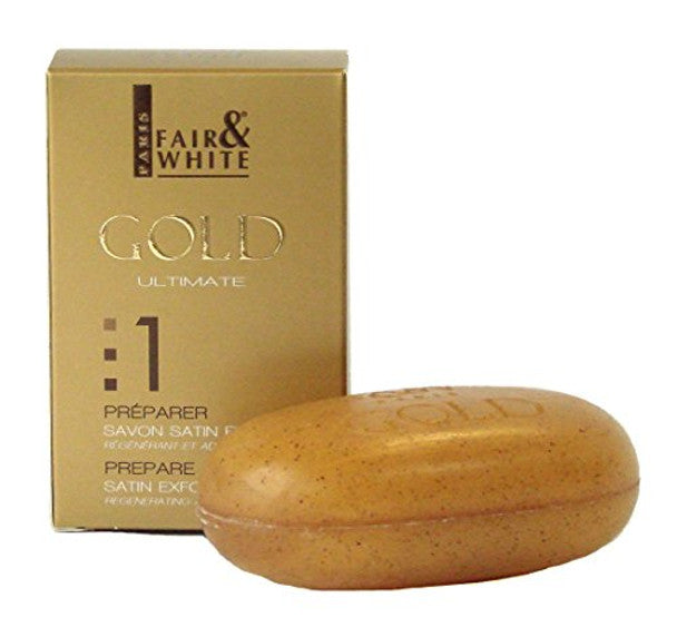 Fair & White #553 Gold Exfoliating Argan(#1) Soap 7 oz / 200g Fair & White Gold