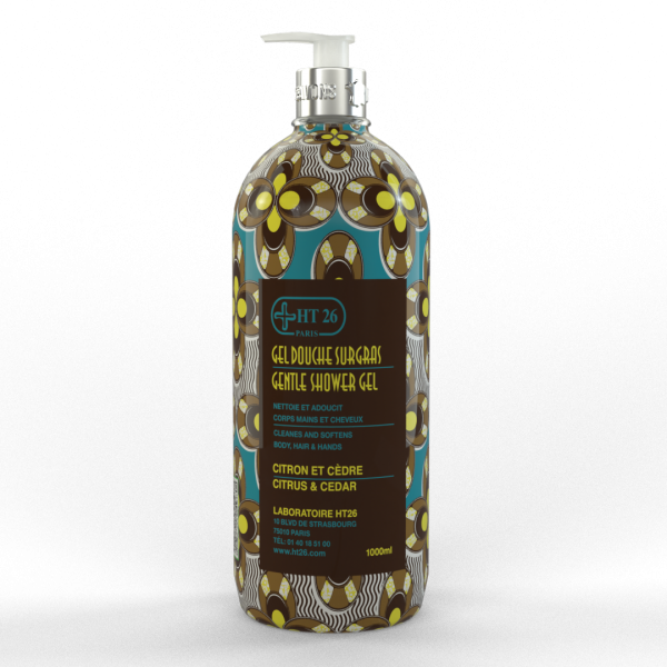 HT26 GENTLE Shower Gel w/ CITRUS &amp; CEDAR 33.8oz / 1000ml HT26
