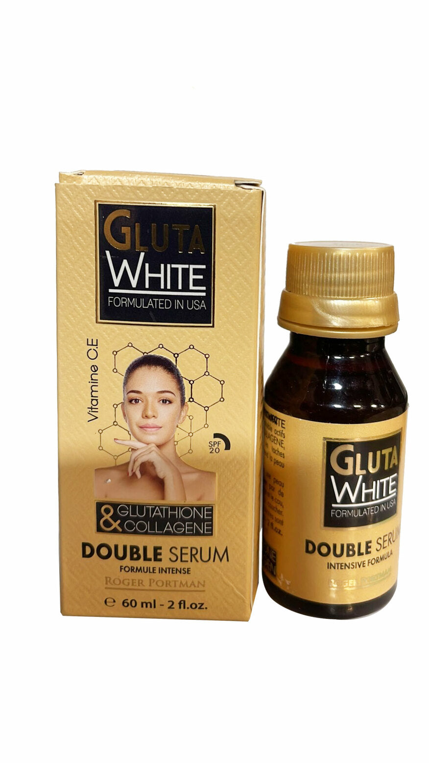 Gluta White Glutathione &amp; Collagen Whitening Lotion 16.9floz (3 PACK) Gluta white