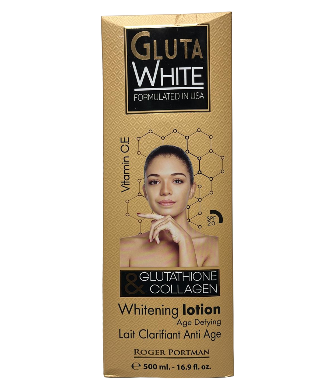 Gluta White Glutathione & Collagen Whitening Lotion 16.9floz (3 PACK) Gluta white