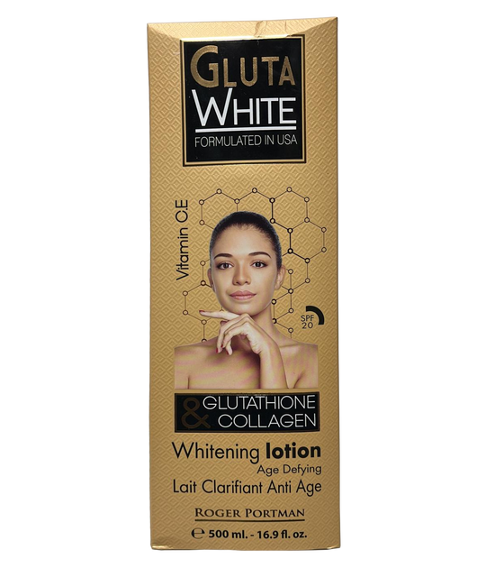 Gluta White Glutathione & Collagen Whitening Lotion 16.9floz (3 PACK) Gluta white