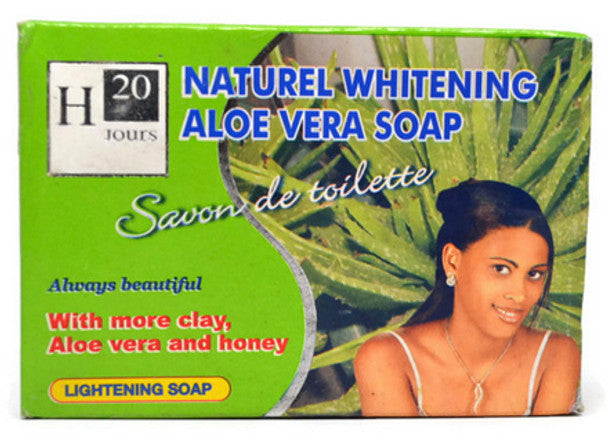 H20 Natural Aloe vera Whitening Soap 7oz/ 200gr H20