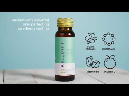 NEW! Relumins Beauty Collagen Drink- Rejuvenates Skin, Hair and Nails, Anti- aging, Immune Boosting, Skin Brightening Formula - Apple Flavor