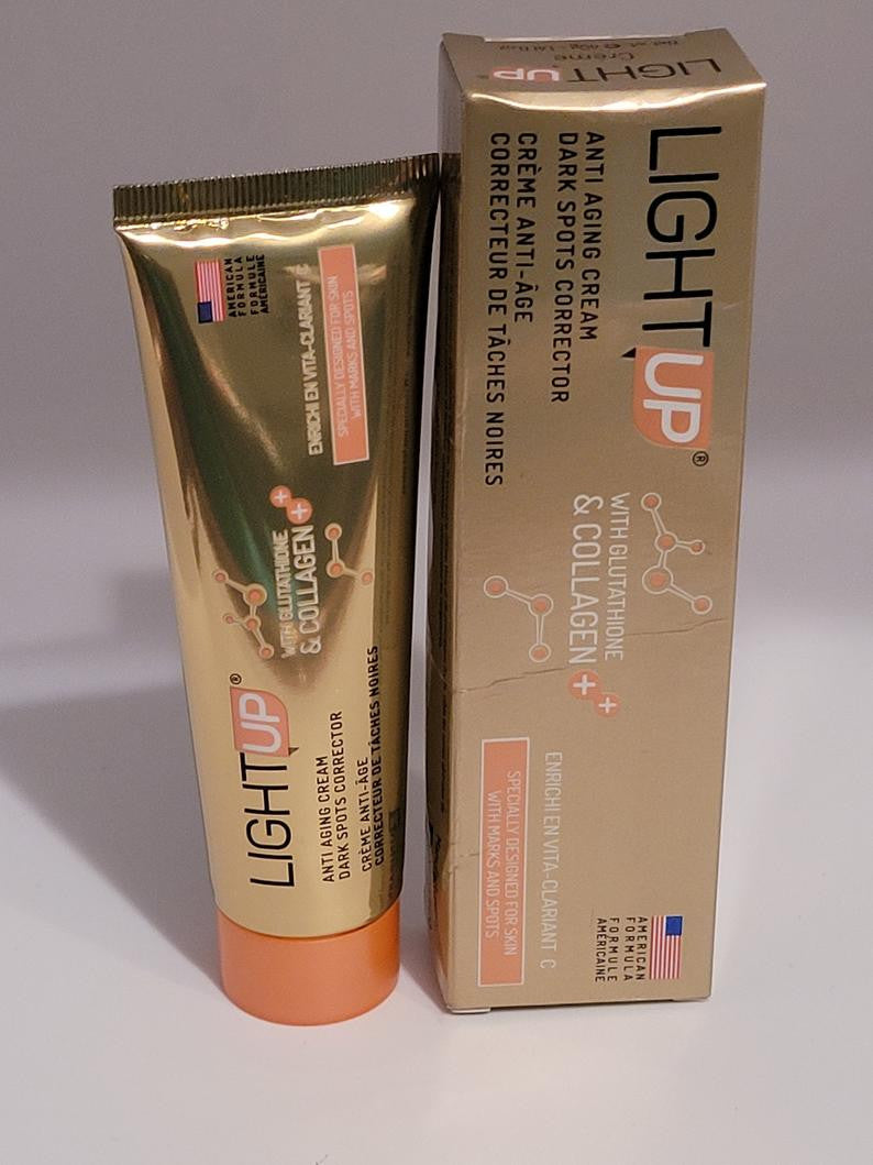 light up glutathione Light Up Anti Aging Dark Spots Correcting Cream Gluta & Collagen