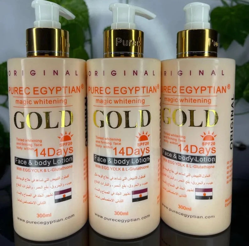PUREC EGYPTIAN GOLD MAGIC WHITENING LOTION - Kismet Beauty Brands PUREC EGYPTIAN GOLD MAGIC WHITENING LOTION - Kismet Beauty Brands
