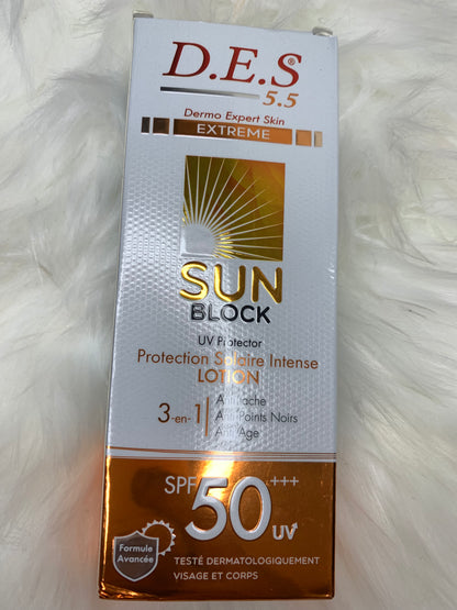 D.E.S 5.5 Extreme Skin Intense sun block D.E.S 5.5.