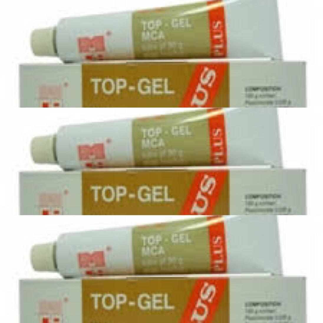 Top Gel Fast Cream 30g / 1oz  x 3pcs Fashion Fair Benek