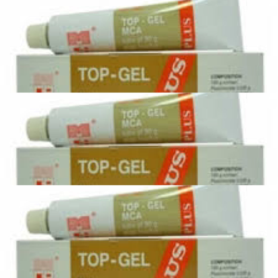 Top Gel Fast Cream 30g / 1oz  x 3pcs Fashion Fair Benek