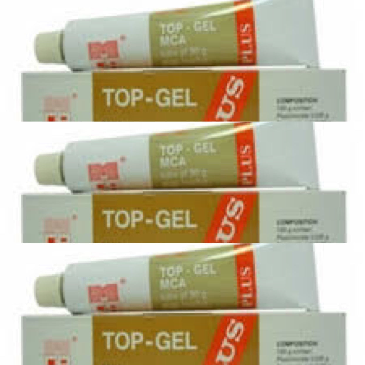 Top Gel Fast Cream 30g / 1oz  x 3pcs Fashion Fair Benek