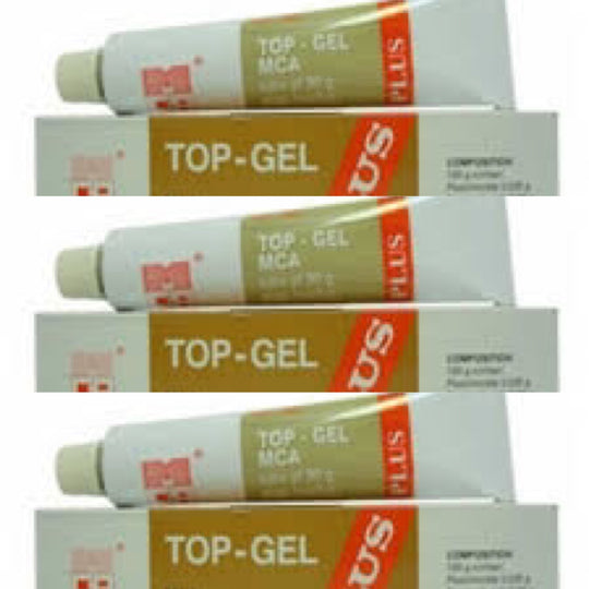 Top Gel Fast Cream 30g / 1oz  x 3pcs Fashion Fair Benek